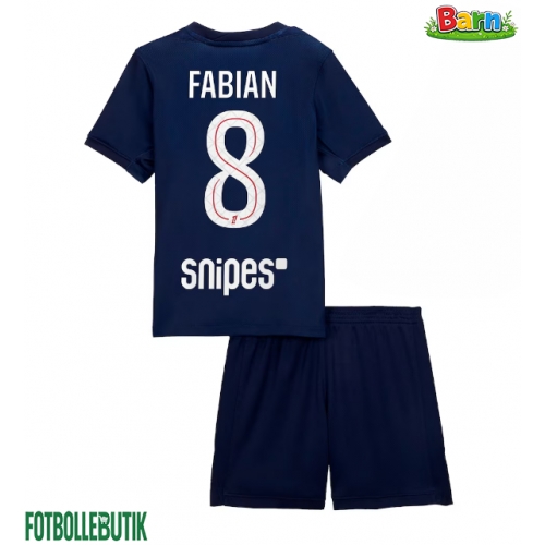Paris Saint-Germain Fabian Ruiz #8 Hemmaställ Barn 2025-26 Kortärmad (+ Korta byxor)